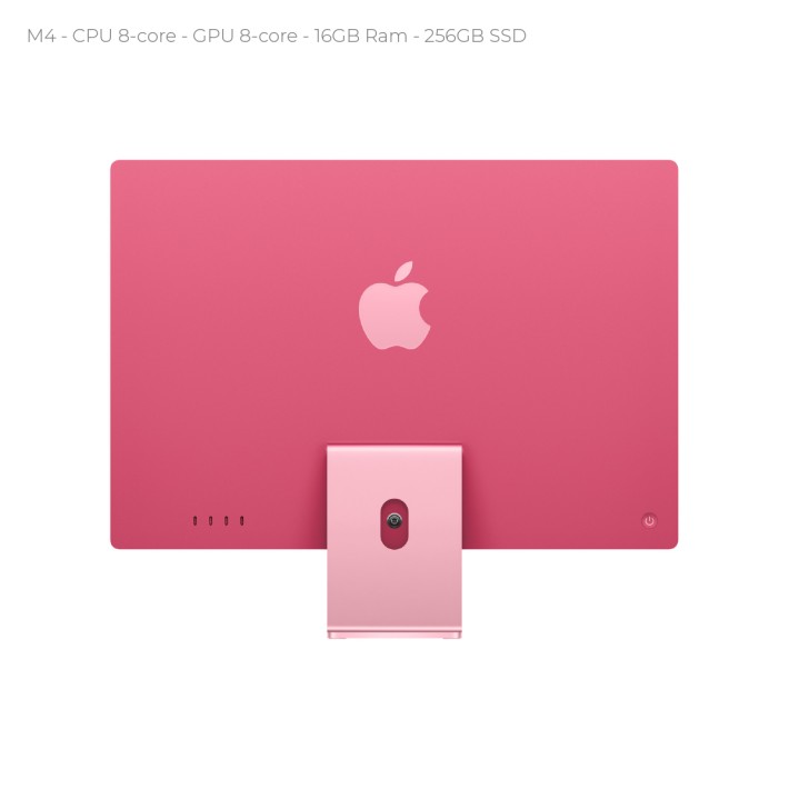 All in One 24" Retina 4.5K - Apple IMac - M4 CPU 8‑core - GPU 8‑core - 16GB Ram - 256GB SSD - MacOS Sequoia - Rosa