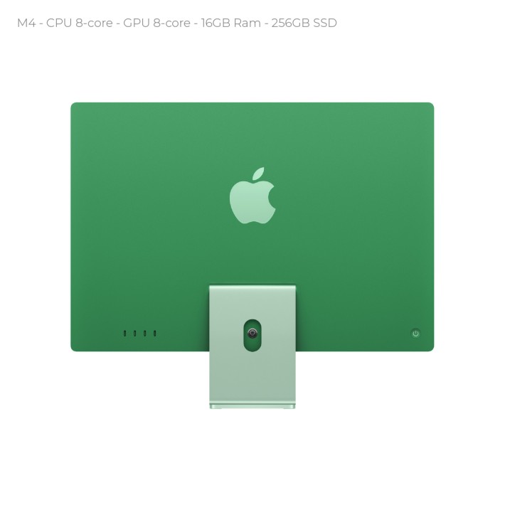 All in One 24" Retina 4.5K - Apple IMac - M4 CPU 8‑core - GPU 8‑core - 16GB Ram - 256GB SSD - MacOS Sequoia - Green