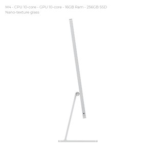 All in One 24" 4.5K Nano-texture - Apple IMac - M4 CPU 10‑core - GPU 10‑core - 16GB Ram - 256GB SSD - MacOS Sequoia - Silver 2