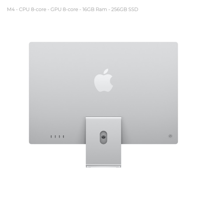 All in One 24" Retina 4.5K - Apple IMac - M4 CPU 8‑core - GPU 8‑core - 16GB Ram - 256GB SSD - MacOS Sequoia - Silver