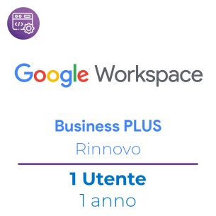 Google Workspace Business Plus  - 1 Utente - Rinnovo 1 Anno