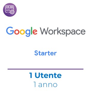 Google Workspace Starter - 1 Utente - Nuova Attivazione - 1 Anno
