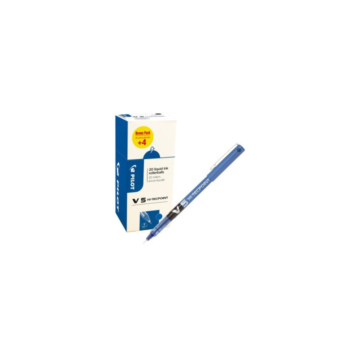 Pilot V5 HI-TECPOINT VALUE PACK Penna stick a sfera Blu 20 pz