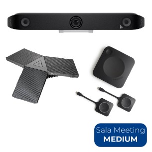 Bundle per Sale Meeting di Grandi Dimensioni - con HP Poly Studio V72, Barco CX30, HP Poly Audio Bridge e 2 Microfoni da Tavolo