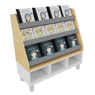 Sopralzo Espositore per Libri - In Legno/Plastica - Dimensioni 105 x 41 x 60 cm