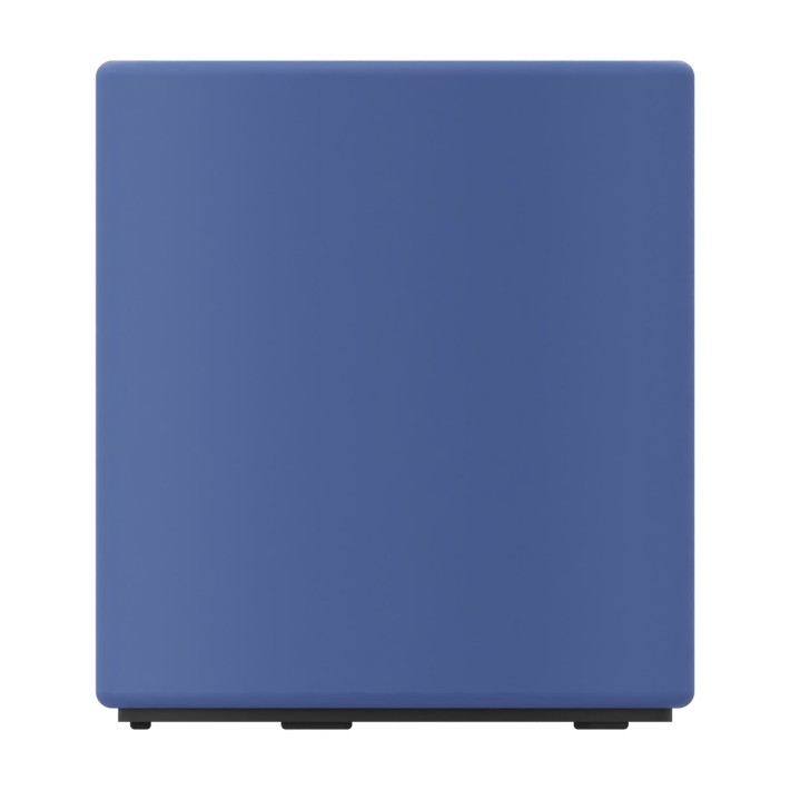 Pouf Giro in Tessuto Era - Diametro 40 cm - Altezza Seduta 45 cm - Colore Blu