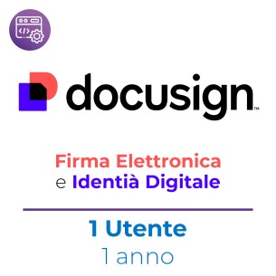 DocuSign Firma Elettronica e Identità Digitale con assistenza tecnica prioritaria e supporto - 1 Utente (min 5 Utenti) - 1 Anno