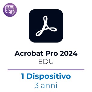 Acrobat Pro 2024 EDU - Win/Mac - 1 Dispositivo - 1 Utente - 3 Anni