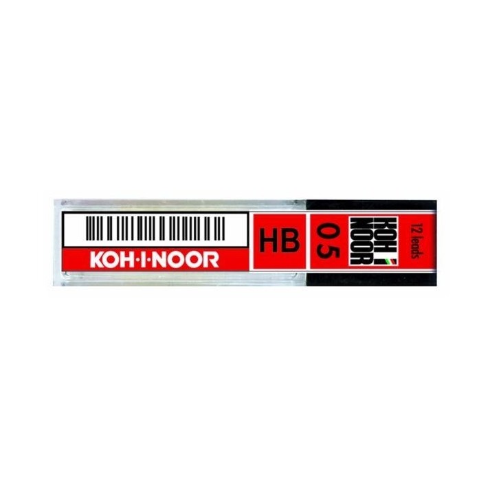 Koh-I-Noor Micromine 0.5mm, 12 Pack mina 2H