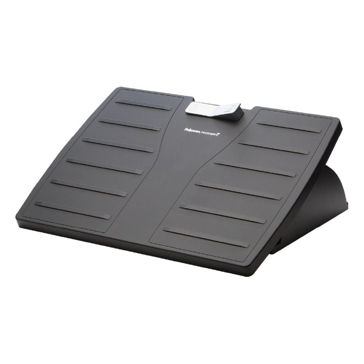 Poggiapiedi Regolabile con Microban - Dimensioni Piattaforma 44,4 x 33,3 cm - Altezza Regolabile 10,8/12,7/14,6 cm - Colore Nero