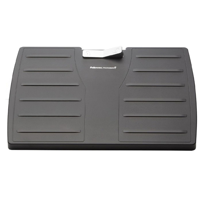 Poggiapiedi Regolabile con Microban - Dimensioni Piattaforma 44,4 x 33,3 cm - Altezza Regolabile 10,8/12,7/14,6 cm - Colore Nero