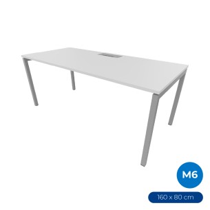 Tavolo Nova U 160x80 con Passacavi | Arredo Scuole & Laboratori