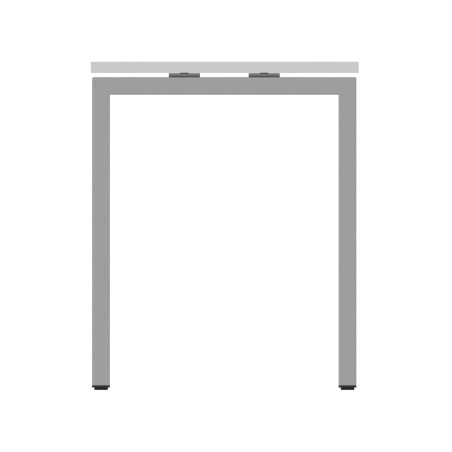 Tavolo Melaminico - 140x60x74 cm  - Bianco e Grigio