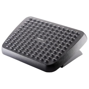 Poggiapiedi Ergonomico Regolabile - 45,2x30cm -  h 8,5/10,5cm - Nero