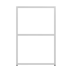 Armadiatura Chiusa Edera Base Rettangolare a 2 Comparti - Dimensioni 53,7 x 45 x 79 cm - Colore Bianco 2