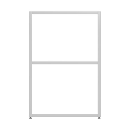 Armadiatura Chiusa Edera Base Rettangolare a 2 Comparti - Dimensioni 53,7 x 45 x 79 cm - Colore Bianco