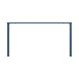 Tavolo da Esterno Modello Radura Essenza - Dimensioni 140 x 80 x 73 cm - In Metallo - Colore Azzurro 2