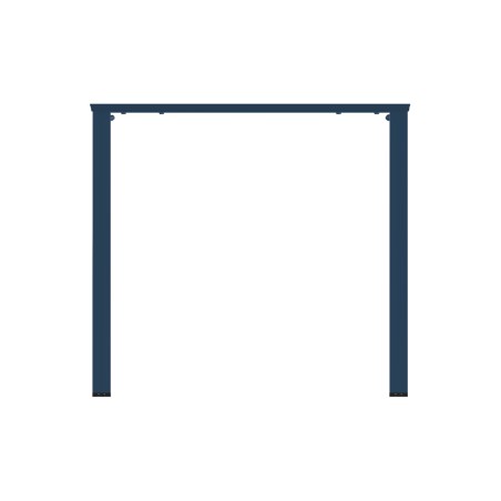 Tavolo da Esterno Modello Radura Essenza - Dimensioni 140 x 80 x 73 cm - In Metallo - Colore Azzurro