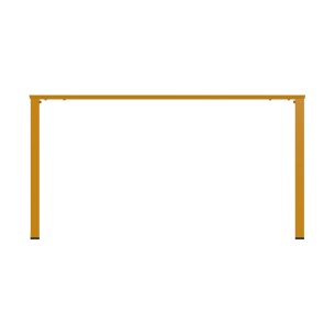 Tavolo da Esterno Modello Radura Essenza - Dimensioni 140 x 80 x 73 cm - In Metallo - Colore Giallo 2