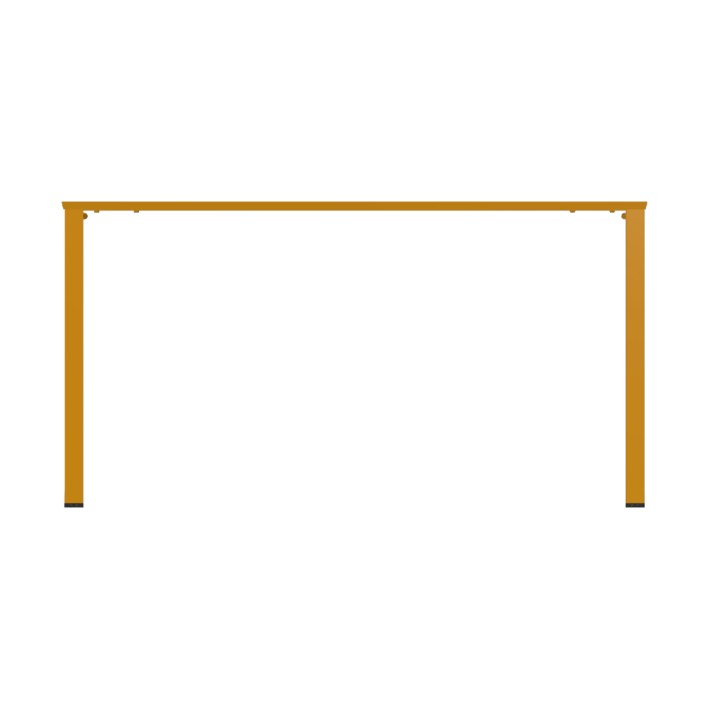 Tavolo da Esterno Modello Radura Essenza - Dimensioni 140 x 80 x 73 cm - In Metallo - Colore Giallo