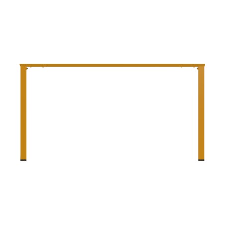 Tavolo da Esterno Modello Radura Essenza - Dimensioni 140 x 80 x 73 cm - In Metallo - Colore Giallo