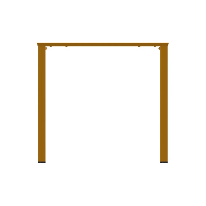 Tavolo da Esterno Modello Radura Essenza - Dimensioni 140 x 80 x 73 cm - In Metallo - Colore Giallo