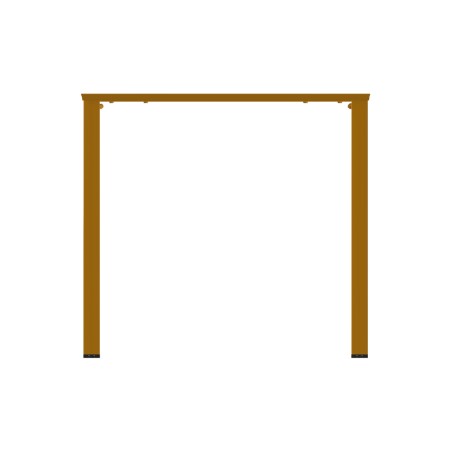 Tavolo da Esterno Modello Radura Essenza - Dimensioni 140 x 80 x 73 cm - In Metallo - Colore Giallo