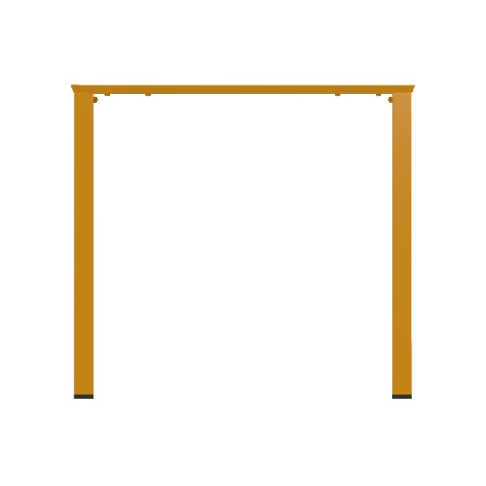 Tavolo da Esterni Modello Radura Essenza - Dimensioni 80 x 80 x 73 cm - In Metallo - Colore Giallo