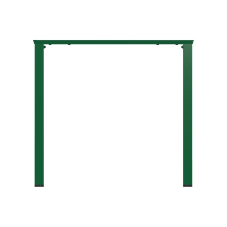 Tavolo da Esterni Modello Radura Essenza - Dimensioni 80 x 80 x 73 cm - In Metallo - Colore Verde