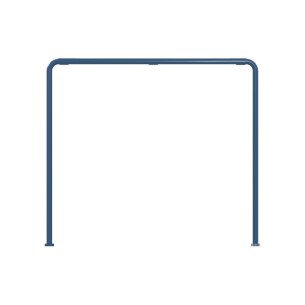 Tavolo da Esterno Modello Radura Essenza School 015 - Dimensioni 69 x 63 x 60 cm - In Metallo - Colore Azzurro 2