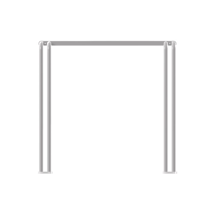 Tavolo da Esterno Modello Radura Essenza School 015 - Dimensioni 69 x 63 x 60 cm - In Metallo - Colore Bianco
