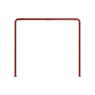Tavolo da Esterno Modello Radura Essenza School 015 - Dimensioni 69 x 63 x 60 cm - In Metallo - Colore Rosso 2