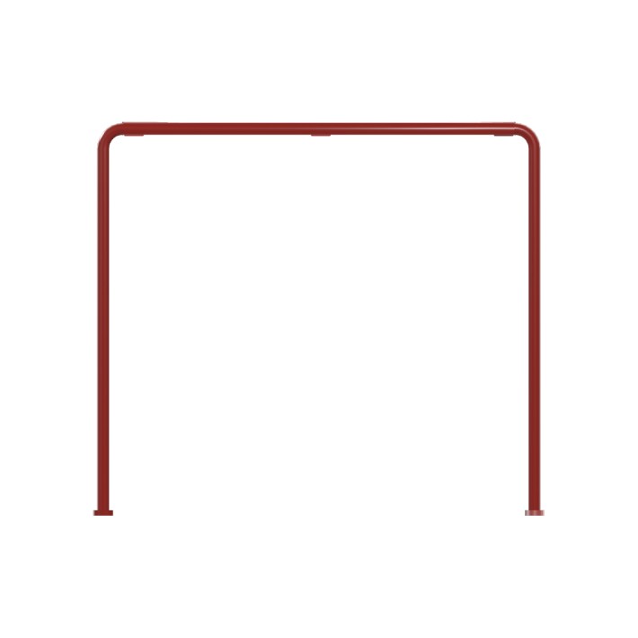 Tavolo da Esterno Modello Radura Essenza School 015 - Dimensioni 69 x 63 x 60 cm - In Metallo - Colore Rosso