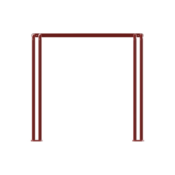 Tavolo da Esterno Modello Radura Essenza School 015 - Dimensioni 69 x 63 x 60 cm - In Metallo - Colore Rosso