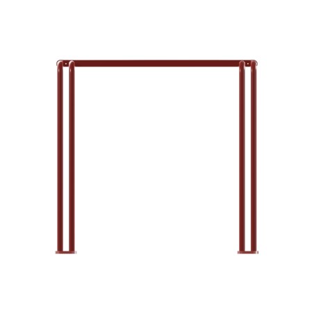 Tavolo da Esterno Modello Radura Essenza School 015 - Dimensioni 69 x 63 x 60 cm - In Metallo - Colore Rosso