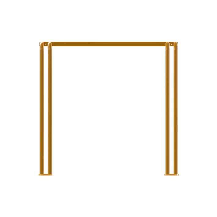 Tavolo da Esterno Modello Radura Essenza School 015 - Dimensioni 69 x 63 x 70 cm - In Metallo - Colore Giallo