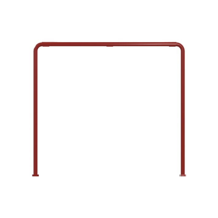 Tavolo da Esterno Modello Radura Essenza School 015 - Dimensioni 69 x 63 x 70 cm - In Metallo - Colore Rosso