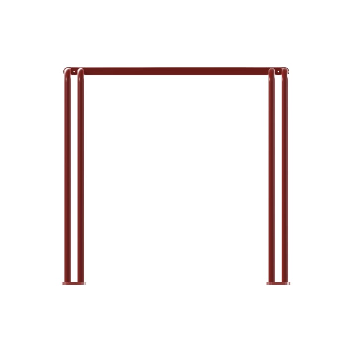 Tavolo da Esterno Modello Radura Essenza School 015 - Dimensioni 69 x 63 x 70 cm - In Metallo - Colore Rosso
