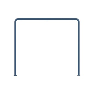 Tavolo da Esterno Modello Radura Essenza School 015 - Dimensioni 69 x 63 x 77 cm - In Metallo - Colore Azzurro 2