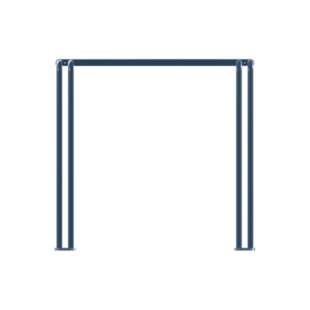 Tavolo da Esterno Modello Radura Essenza School 015 - Dimensioni 69 x 63 x 77 cm - In Metallo - Colore Azzurro