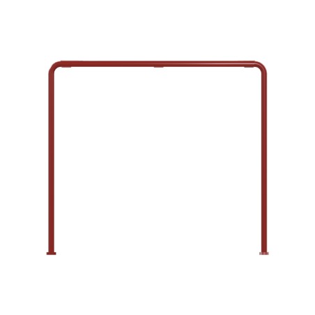 Tavolo da Esterno Modello Radura Essenza School 015 - Dimensioni 69 x 63 x 77 cm - In Metallo - Colore Rosso
