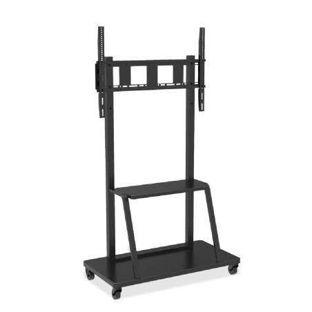 Carrello per monitor con regolazione manuale dell'altezza - VESA max 800 x 600 - fino a 150 kg - CON STAFFA