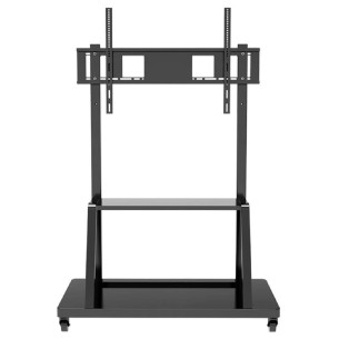 Carrello per monitor con regolazione manuale dell'altezza - VESA max 800 x 600 - fino a 150 kg - CON STAFFA 2