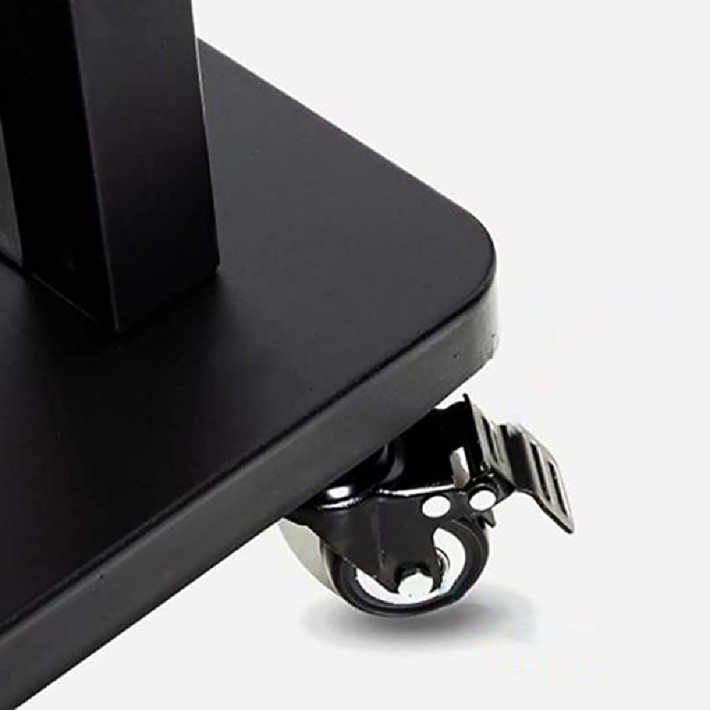 Carrello per monitor con regolazione manuale dell'altezza - VESA max 800 x 600 - fino a 150 kg - CON STAFFA