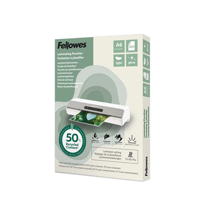 Fellowes 100143441 pellicola per plastificatrice 100 pz