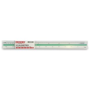 ARDA 111 righello Righello a scala 300 mm Plastica Verde, Rosso, Bianco 1 pz