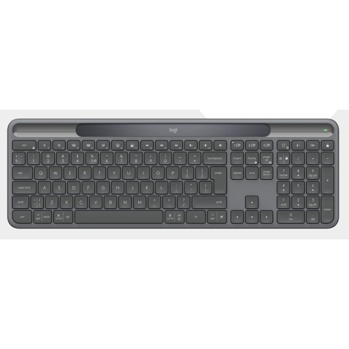 Logitech Signature Slim Solar + K980 for Business tastiera Universale RF senza fili + Bluetooth QWERTY Italiano Grafite