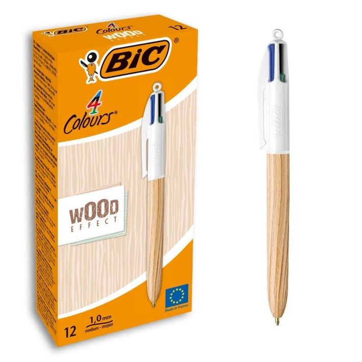 BIC 508964 penna a sfera Nero, Blu, Verde, Rosso Penna a sfera multifunzione Medio