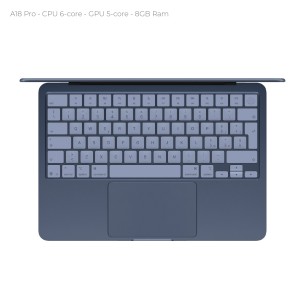 Apple Macbook Neo 13" - A18 Pro - Ram 8GB - SSD 256GB - Indigo (Indaco) - Non incluso Alimentatore Apple 30W USB-C 2