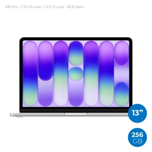 Apple Macbook Neo 13" - A18 Pro - Ram 8GB - SSD 256GB - Silver (Argento) - Non incluso Alimentatore Apple 30W USB-C